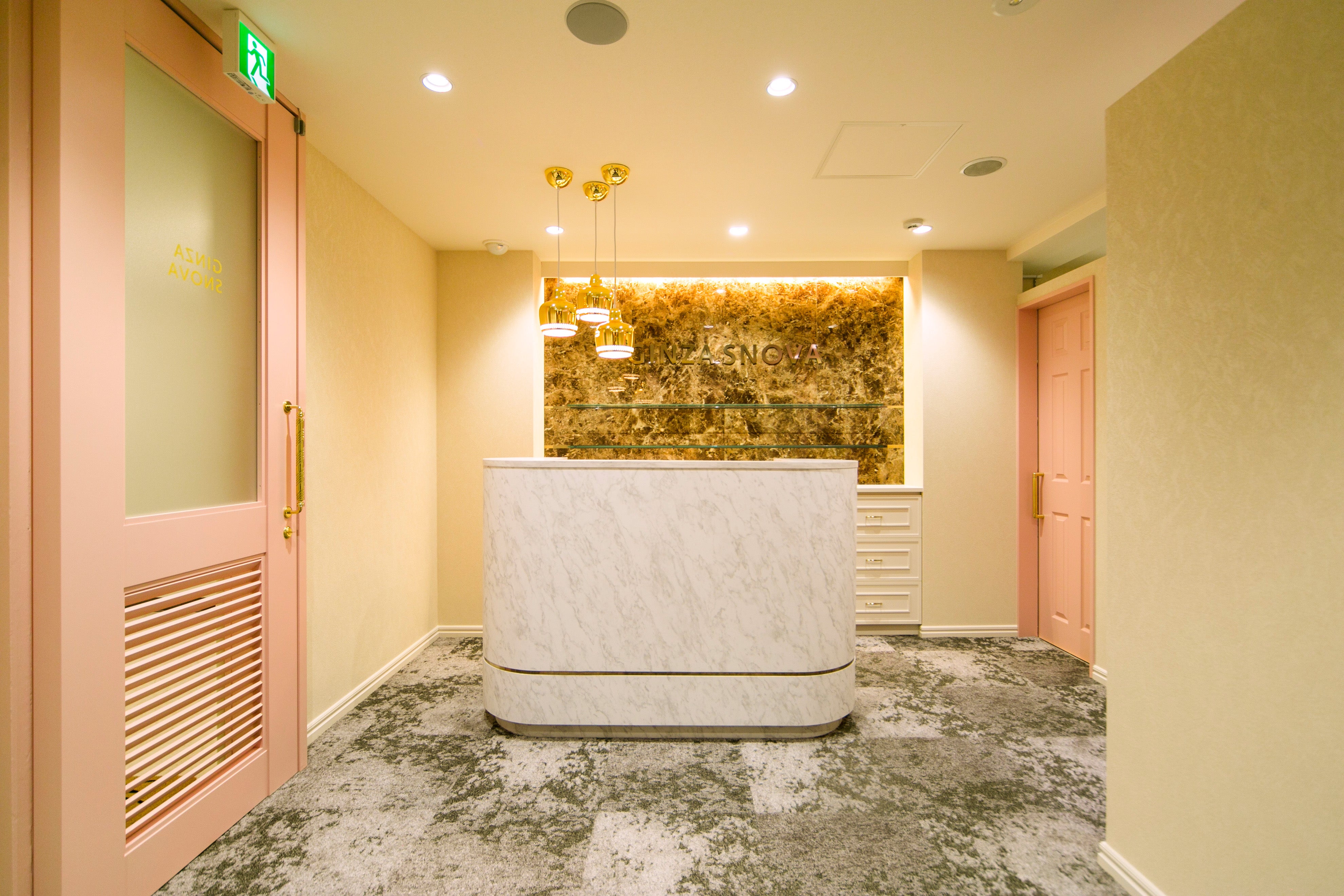 The SNOVA Ginza salon interior in Tokyo
